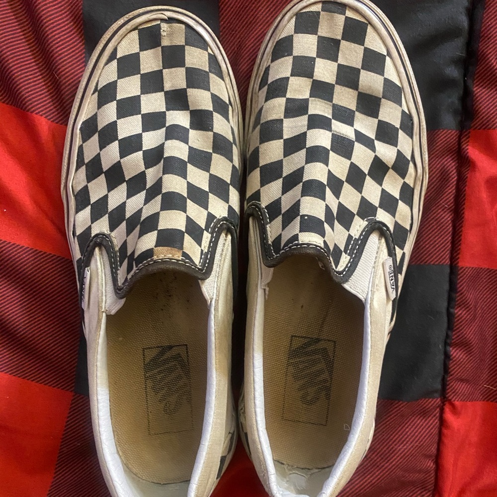 Vans checkered slip-ons